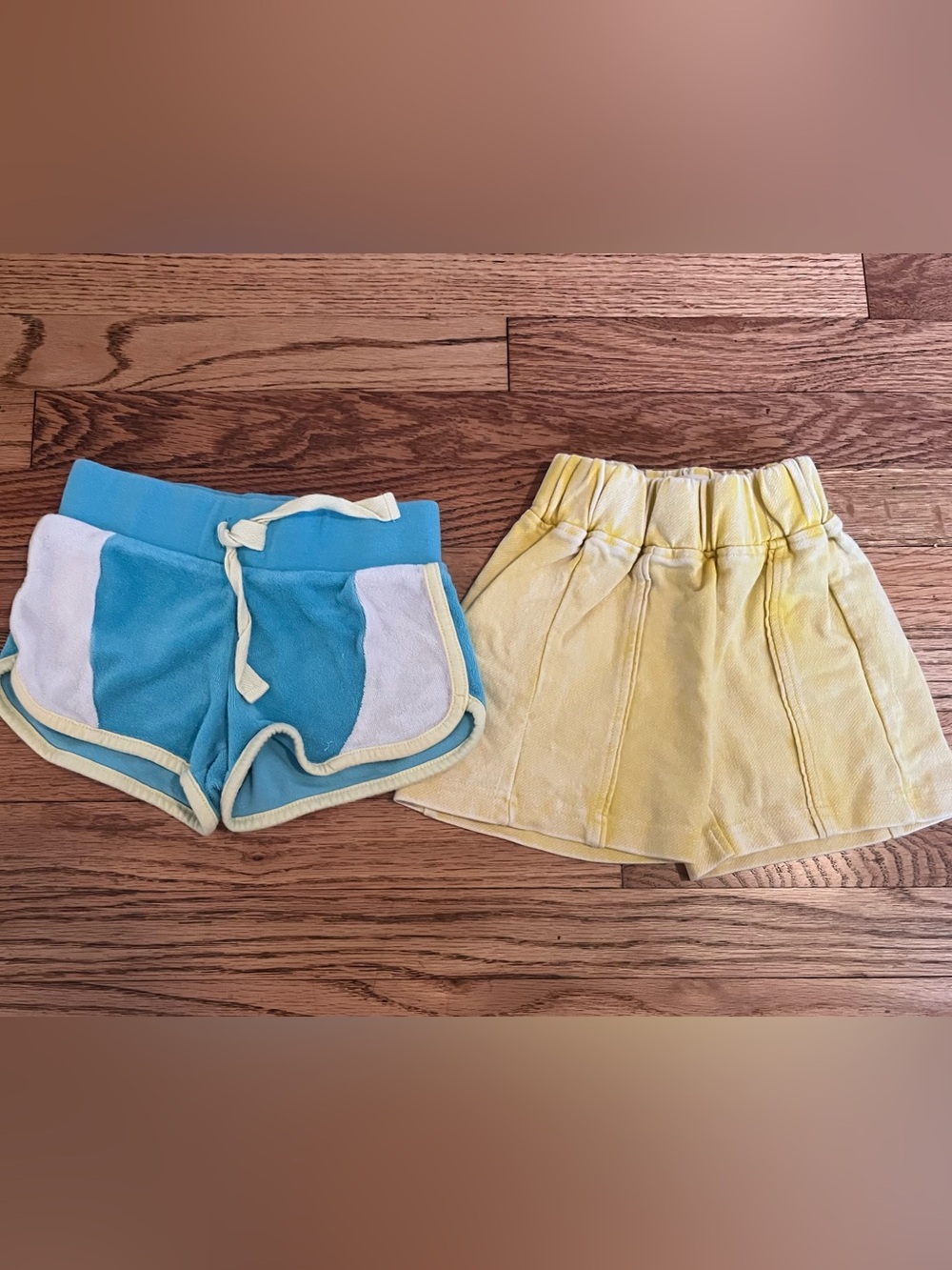 Old Navy and Sovereign Code Blue and Yellow Athletic Shorts Sz 2 & 3